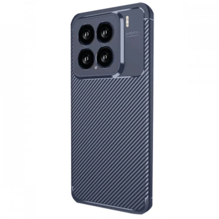 Mey İthalat®   Mi 15 Kılıf Auto Focus Karbon Kapak - Lacivert