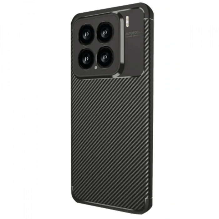 Mey İthalat®   Mi 15 Kılıf Auto Focus Karbon Kapak - Siyah
