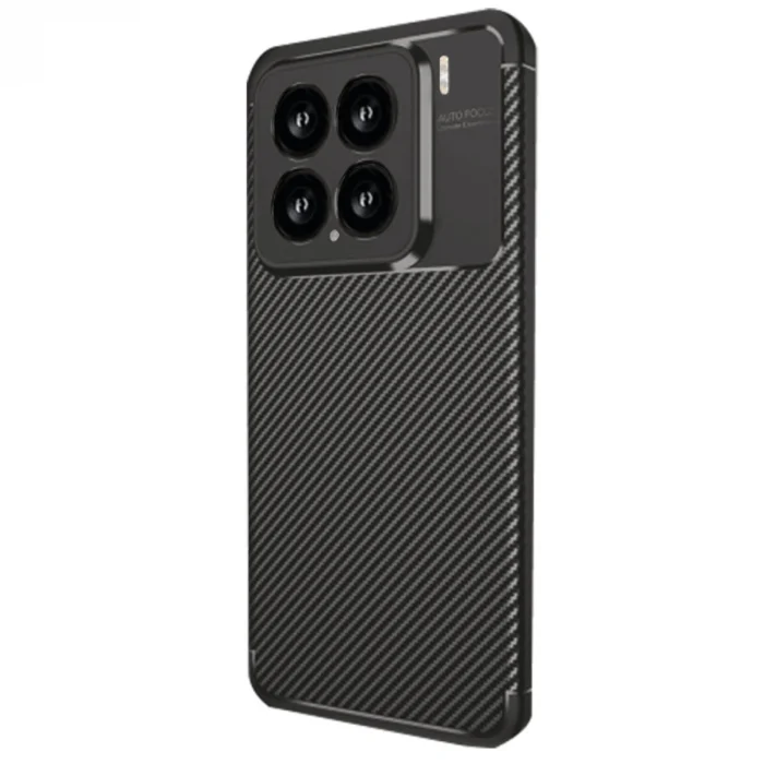 Mey İthalat®   Mi 15 Kılıf Auto Focus Karbon Kapak - Siyah