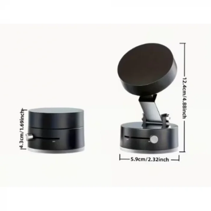 Mey İthalat® Mıknatıslı Katlanabilir Telefon Tutucu - Torpido ve Cam Uyumlu
