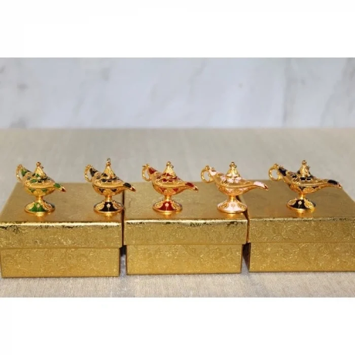 Mey İthalat® Mineli Metal Alaaddin Lambası Model 6