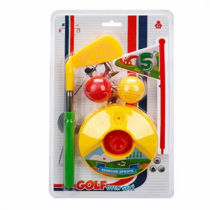 Mey İthalat® Mini Golf Oyun Seti - Sarı Top Çukuru