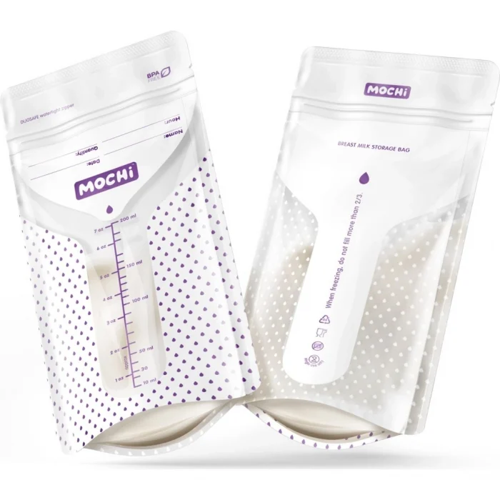 Mey İthalat® Mochi Anne Sütü Saklama Poşeti 25 Adet 200ml