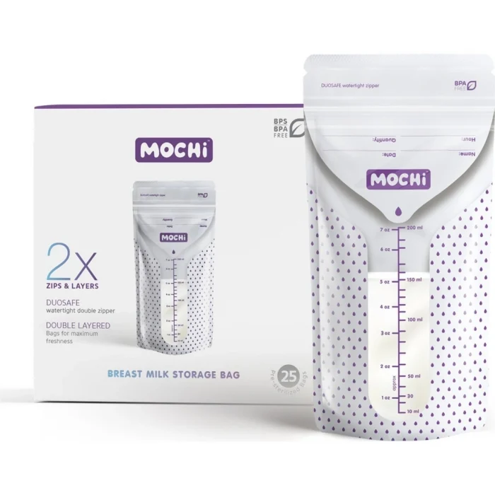 Mey İthalat® Mochi Anne Sütü Saklama Poşeti 50 Adet 200ml