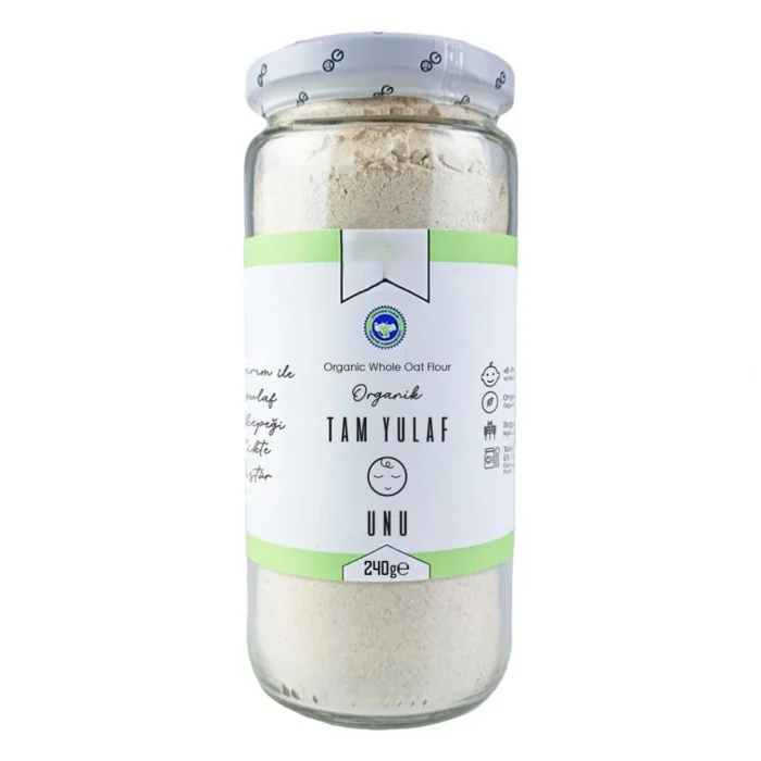 Mey İthalat® Natural Organik Tam Yulaf Unu 240gr