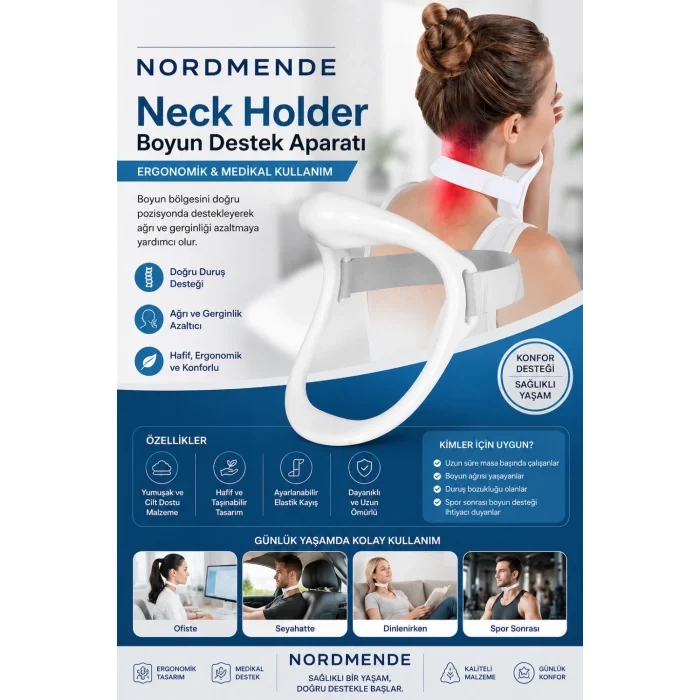 Mey İthalat® Neck Holder Boyun Destek Aparatı | Ergonomik & Medikal Kullanım