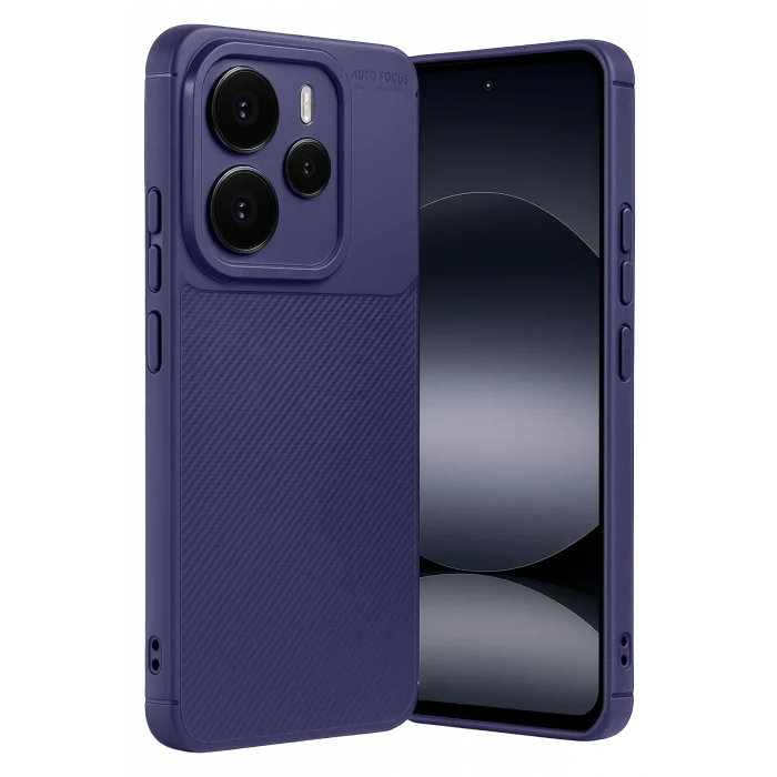 Mey İthalat®   Note 14 5G Auto Focus Karbon Kapak - Lacivert