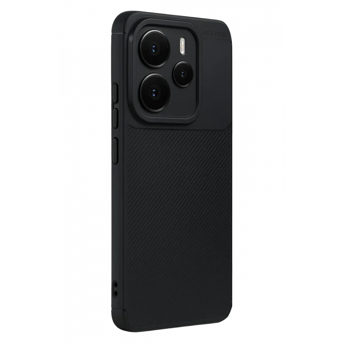 Mey İthalat®   Note 14 5G Auto Focus Karbon Kapak - Siyah