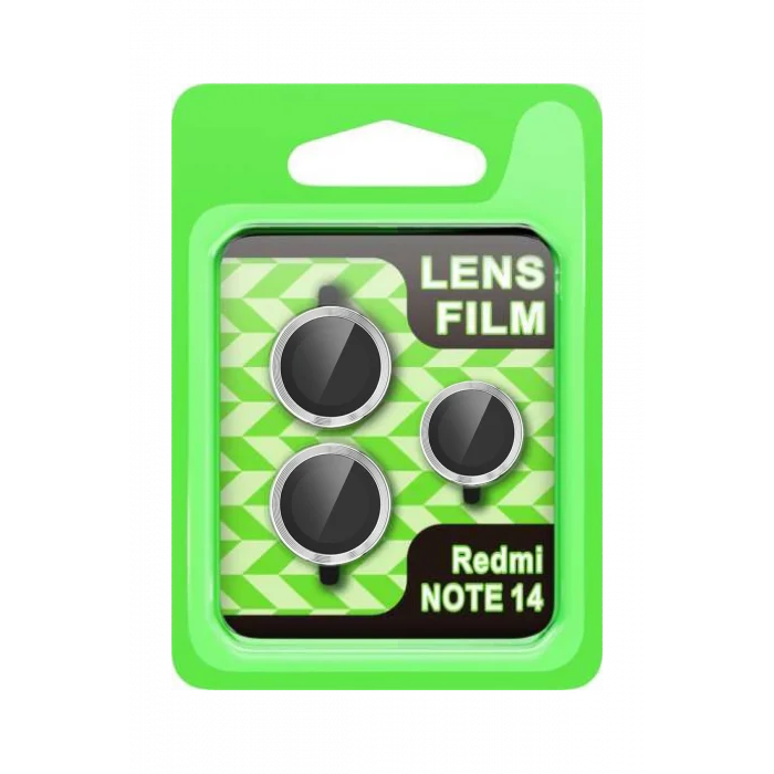 Mey İthalat®   Note 14 5G Raze Metal Kamera Lens - Gümüş