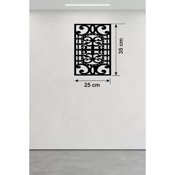Mey İthalat® Osmanlı Motifli Dekoratif Ahşap Duvar Tablosu - 25x35 cm Lazer Kesim