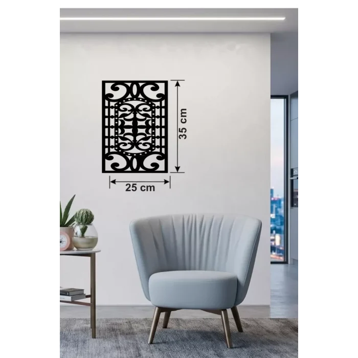 Mey İthalat® Osmanlı Motifli Dekoratif Ahşap Duvar Tablosu - 25x35 cm Lazer Kesim
