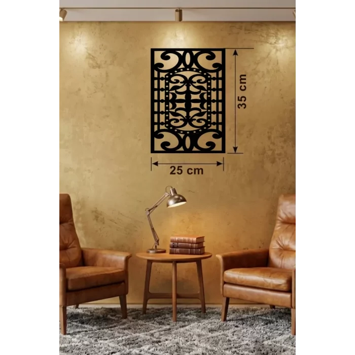 Mey İthalat® Osmanlı Motifli Dekoratif Ahşap Duvar Tablosu - 25x35 cm Lazer Kesim