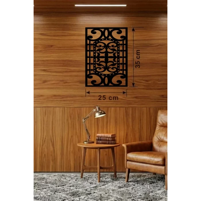 Mey İthalat® Osmanlı Motifli Dekoratif Ahşap Duvar Tablosu - 25x35 cm Lazer Kesim