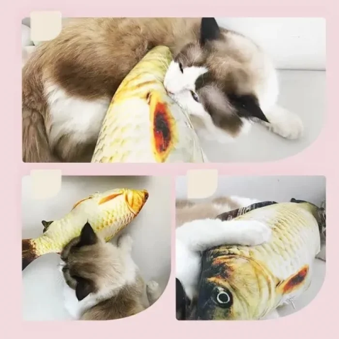 Mey İthalat® Peluş Balık Kedi Oyuncağı