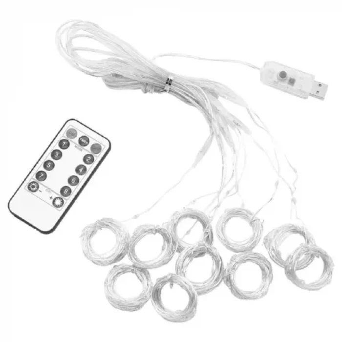 Mey İthalat® Peri Perde Led 3*3m 300 Led Gün Işığı