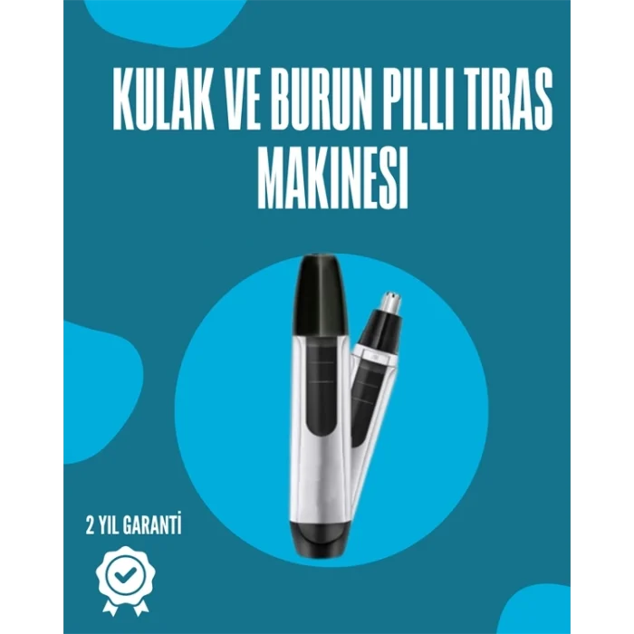 Mey İthalat® Pil ile Çalışan Kulak, Burun ve Kaş Tımar Cihazı