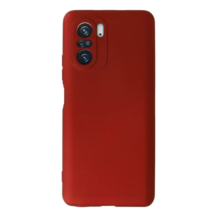 Mey İthalat®   Poco F3 Kılıf First Silikon - Kırmızı