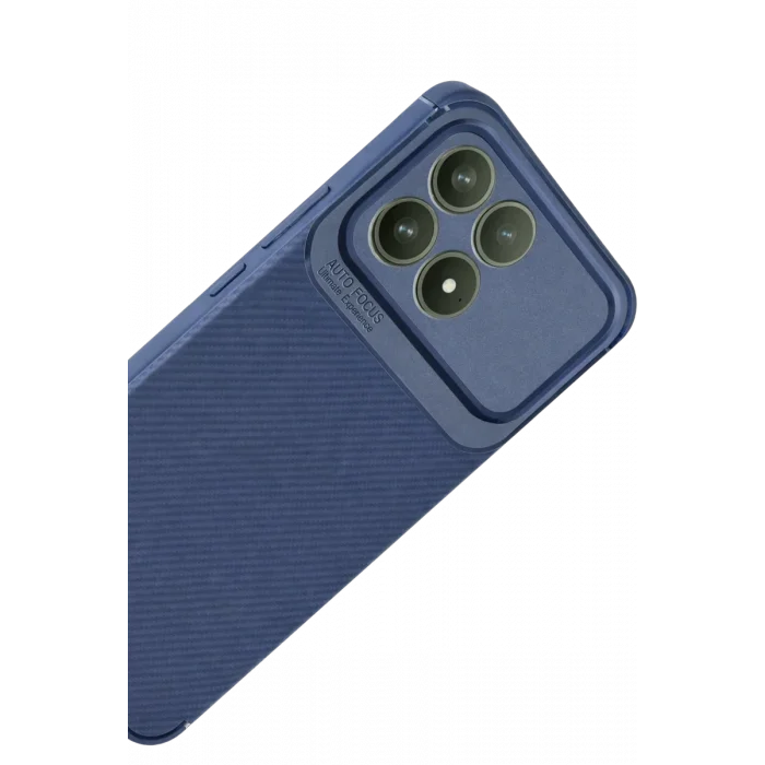 Mey İthalat®   Poco F8 Pro Auto Focus Karbon Kapak - Lacivert