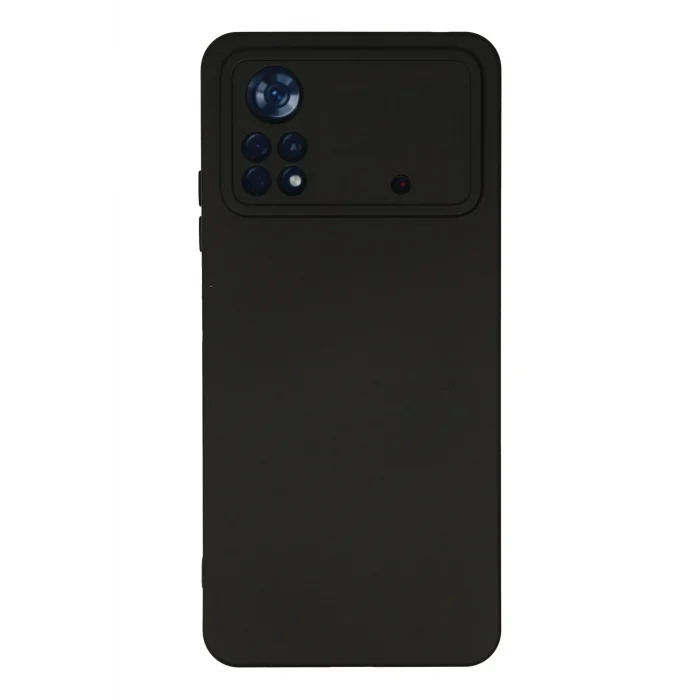 Mey İthalat®   Poco X4 Pro 5G Kılıf Nano içi Kadife Silikon - Siyah