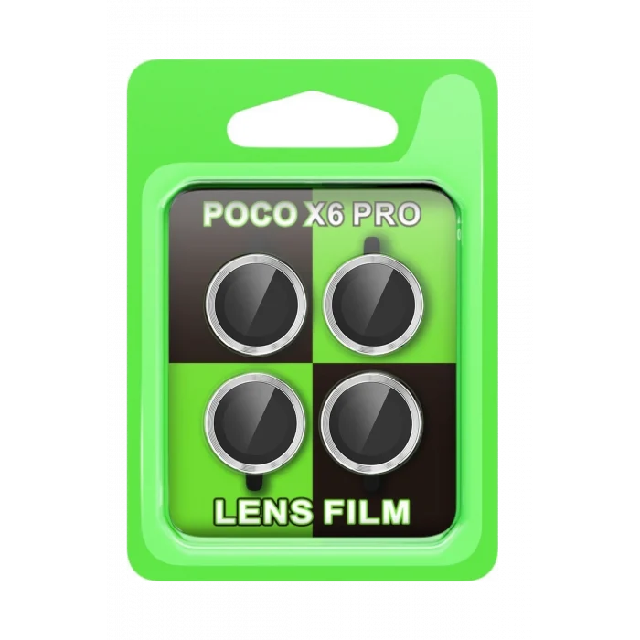 Mey İthalat®   Poco X6 Pro Raze Metal Kamera Lens - Gümüş