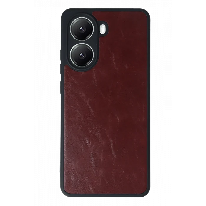 Mey İthalat®   Poco X7 Pro Kılıf Aras Deri Kapak - Bordo