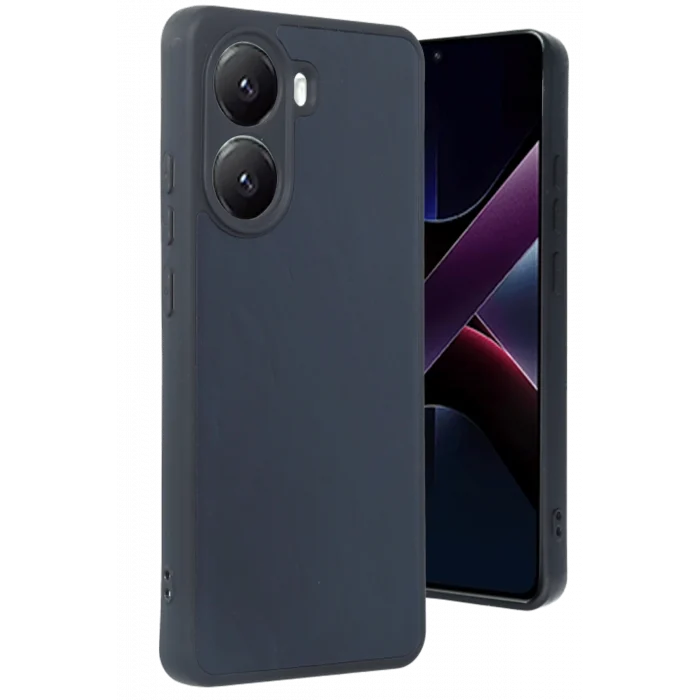 Mey İthalat®   Poco X7 Pro Kılıf Aras Deri Kapak - Lacivert