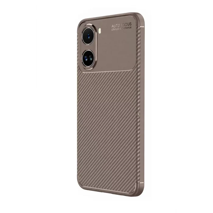 Mey İthalat®   Poco X7 Pro Kılıf Auto Focus Karbon Kapak - Gri