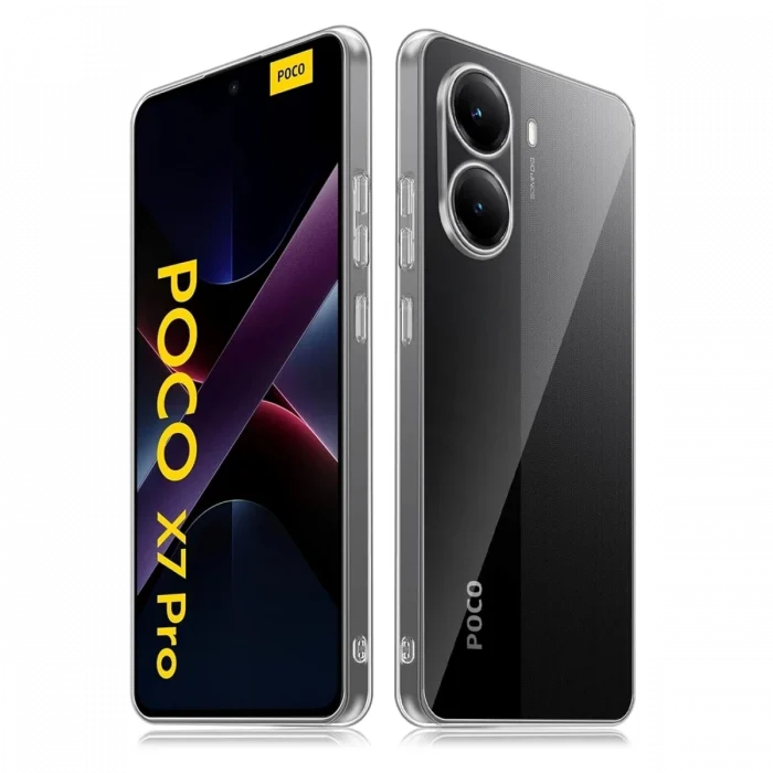 Mey İthalat®   Poco X7 Pro Kılıf Lüx Şeffaf Silikon