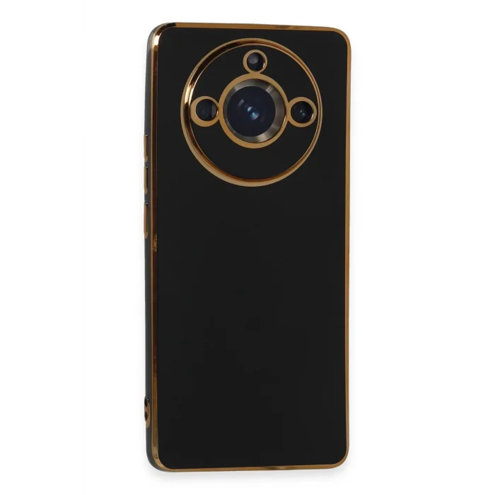 Mey İthalat®  Realme 11 Pro Kılıf Volet Silikon - Siyah