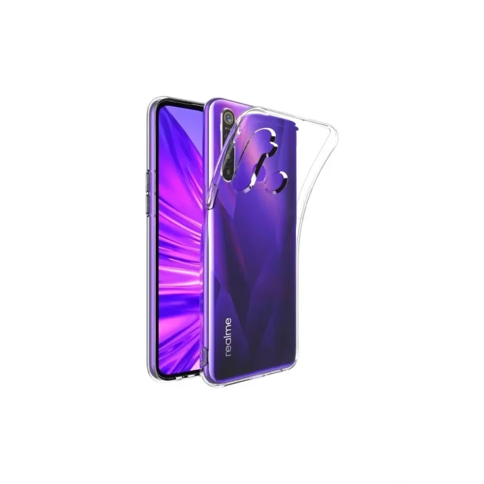 Mey İthalat®  Realme 5i Kılıf Lüx Şeffaf Silikon