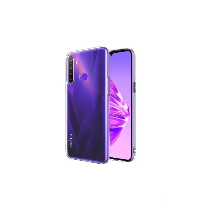 Mey İthalat®  Realme 5i Kılıf Lüx Şeffaf Silikon