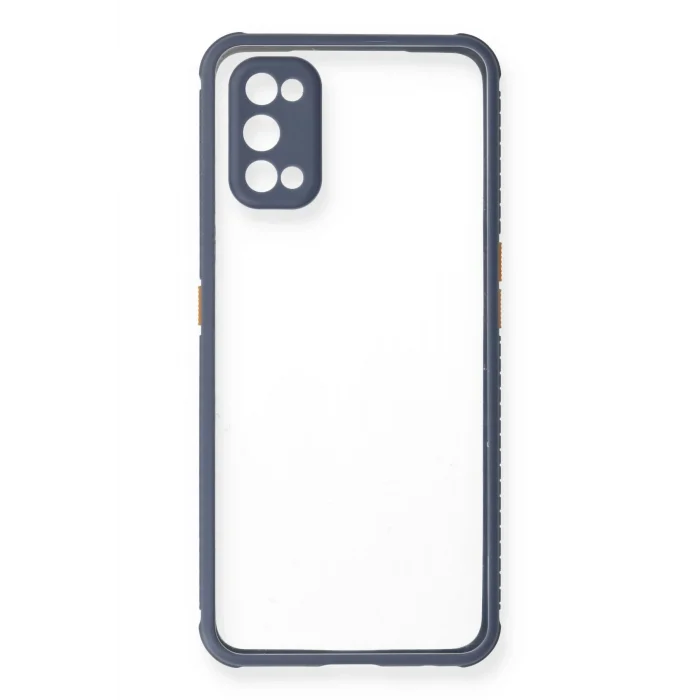 Mey İthalat®  Realme 7 Pro Kılıf Miami Şeffaf Silikon - Gri