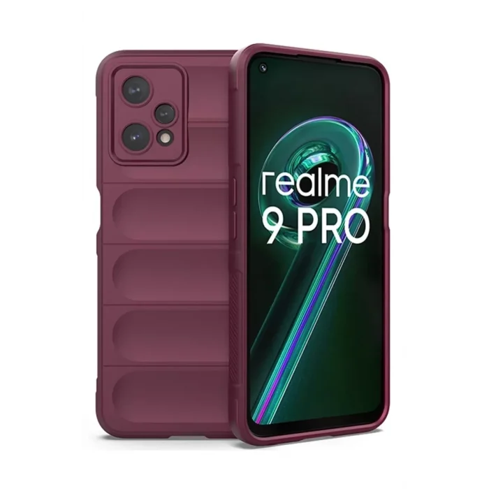 Mey İthalat®  Realme 9 Pro 5G Kılıf Optimum Silikon - Bordo