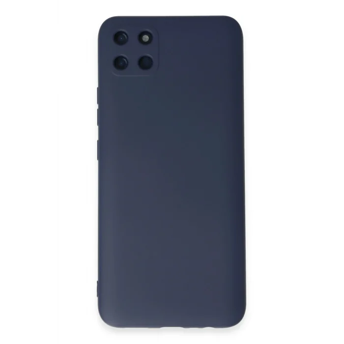 Mey İthalat®  Realme C11 Kılıf Nano içi Kadife Silikon - Lacivert