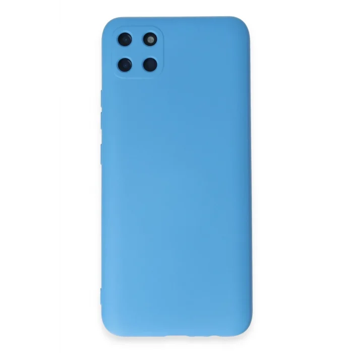 Mey İthalat®  Realme C11 Kılıf Nano içi Kadife Silikon - Mavi