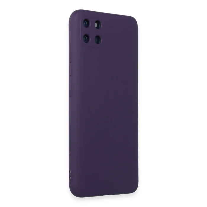 Mey İthalat®  Realme C11 Kılıf Nano içi Kadife Silikon - Mor