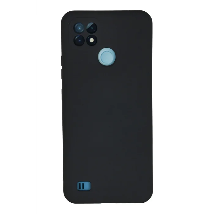 Mey İthalat®  Realme C21 Kılıf Nano içi Kadife Silikon - Lacivert