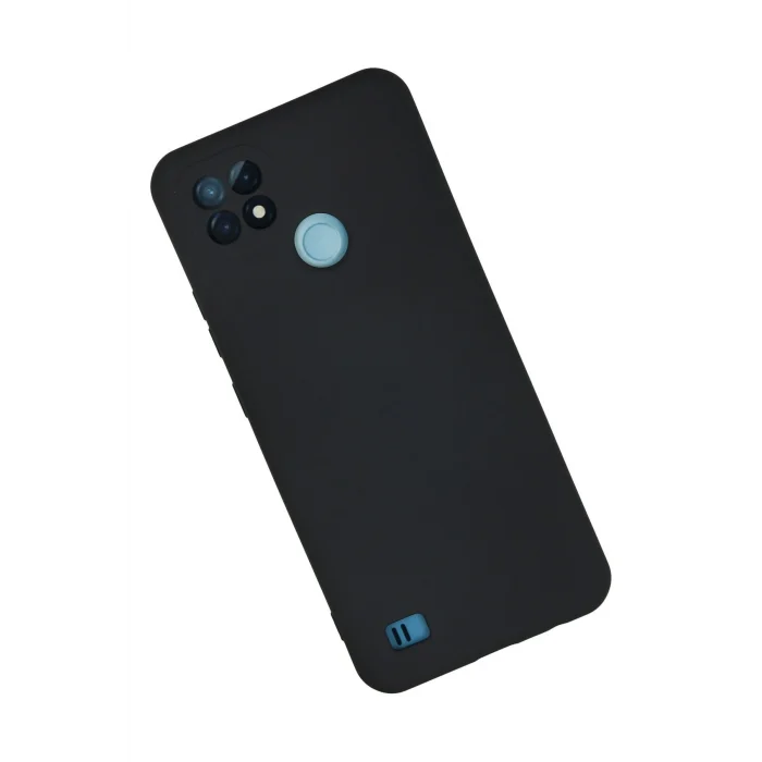 Mey İthalat®  Realme C21 Kılıf Nano içi Kadife Silikon - Lacivert