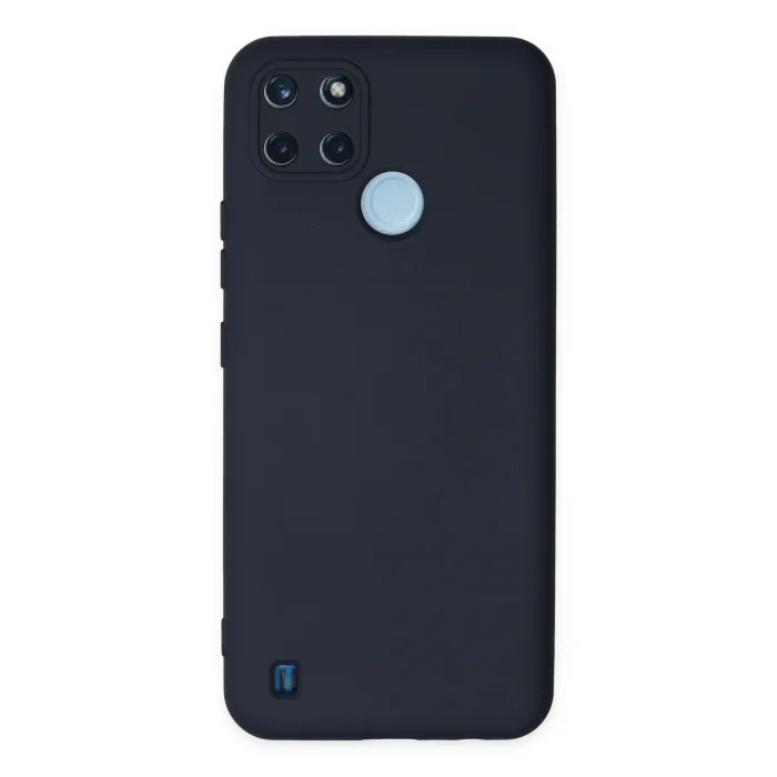 Mey İthalat®  Realme C25Y Kılıf Nano içi Kadife Silikon - Lacivert