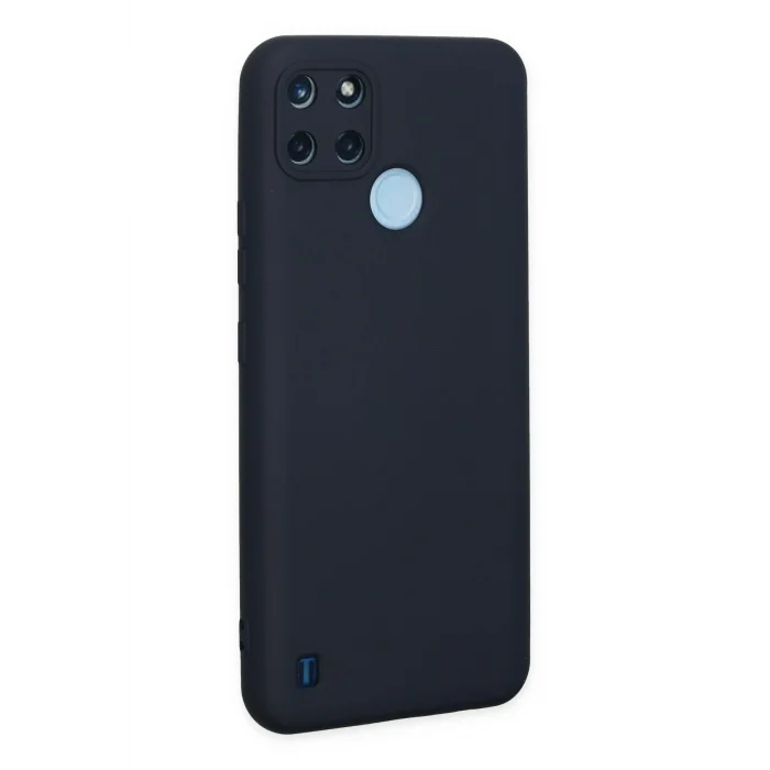 Mey İthalat®  Realme C25Y Kılıf Nano içi Kadife Silikon - Lacivert