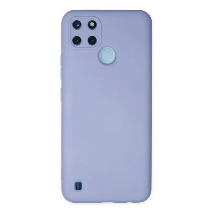 Mey İthalat®  Realme C25Y Kılıf Nano içi Kadife Silikon - Lila