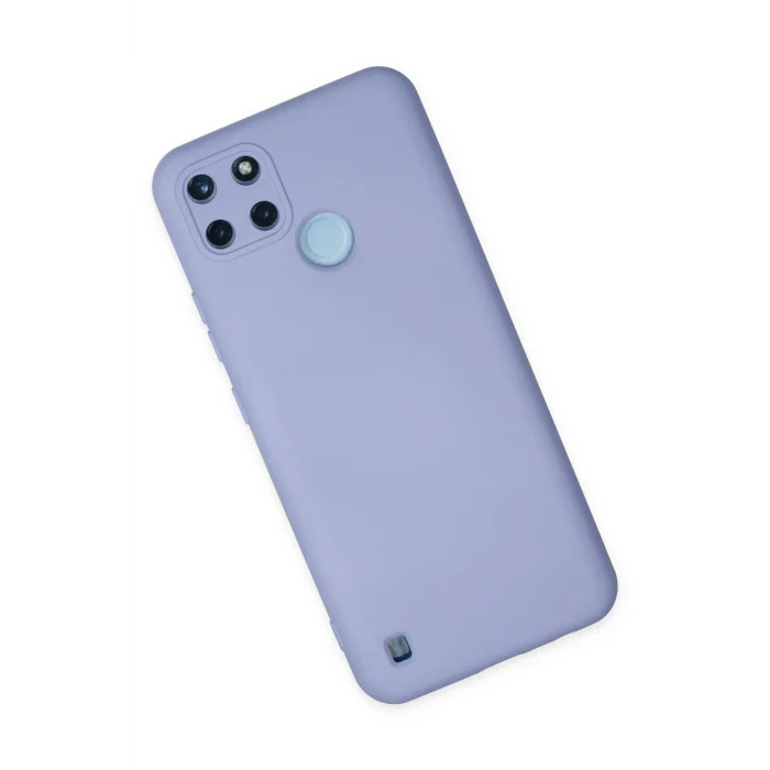 Mey İthalat®  Realme C25Y Kılıf Nano içi Kadife Silikon - Lila