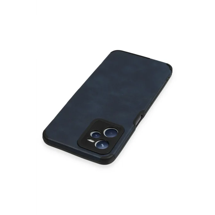 Mey İthalat®  Realme C35 Kılıf Loop Deri Silikon - Lacivert