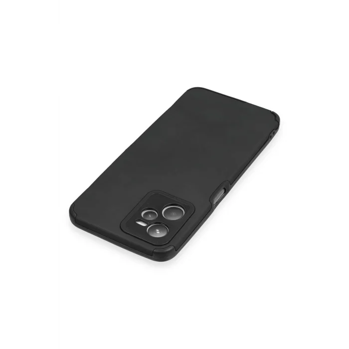 Mey İthalat®  Realme C35 Kılıf Loop Deri Silikon - Siyah