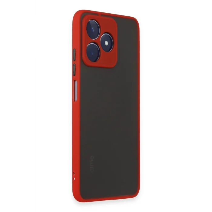 Mey İthalat®  Realme C53 Kılıf Montreal Silikon Kapak - Kırmızı