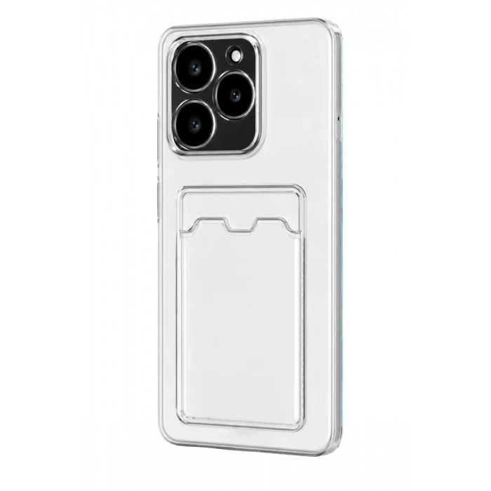 Mey İthalat®  Realme C61 Kılıf Kart Şeffaf Silikon - Şeffaf