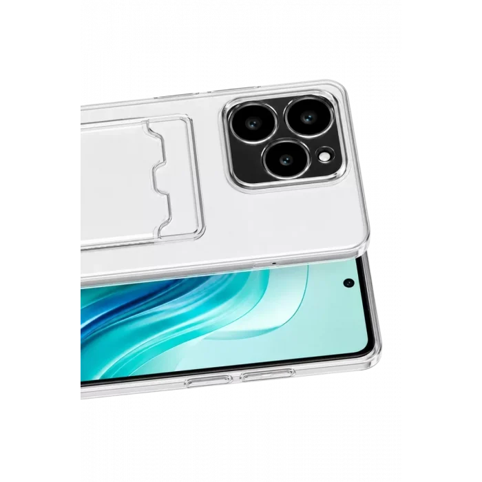 Mey İthalat®  Realme C61 Kılıf Kart Şeffaf Silikon - Şeffaf