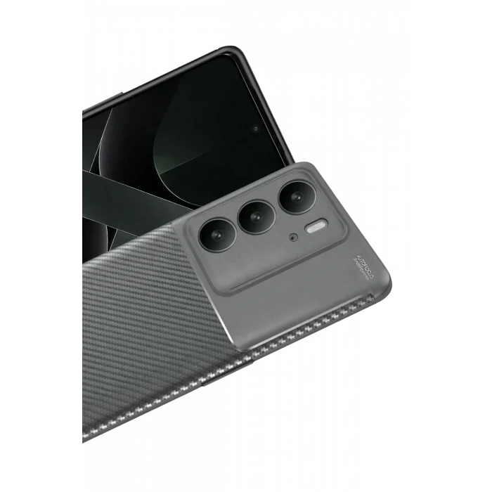 Mey İthalat®  Realme C75 4G Auto Focus Karbon Kapak - Gri