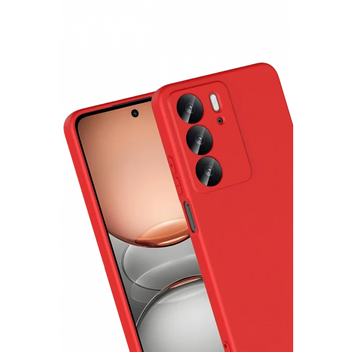 Mey İthalat®  Realme C75 4G First Silikon - Kırmızı