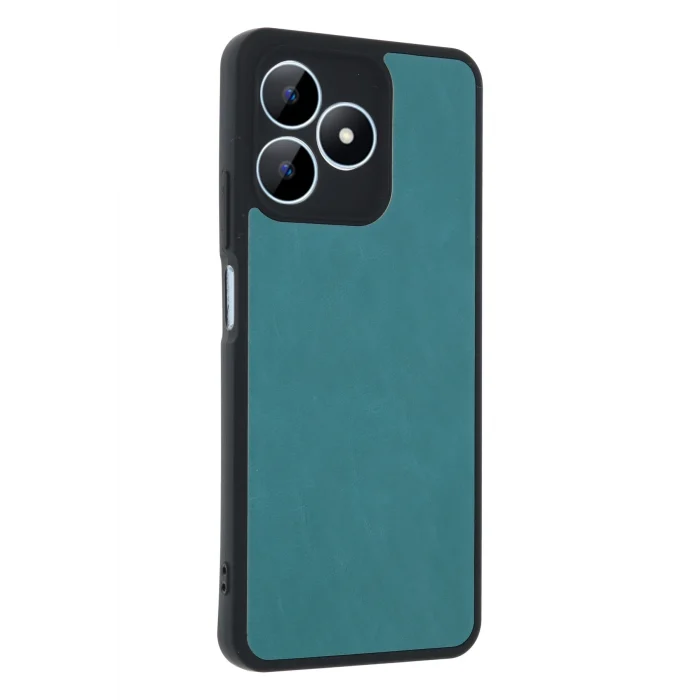 Mey İthalat®  Realme Note 50 4G Kılıf Aras Deri Kapak - Açık Yeşil